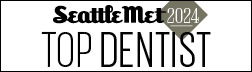 SeattleMet Top Dentist badge 2024